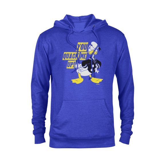 Disney Donald Duck You Quack Me Up Vintage Classics - Pullover Hoodie for Adults - Customized-Royal