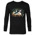 thumbnail image 1 of Disney Donald Duck and Daisy Duck Easter Hoppin’ & Quackin’ - Long Sleeve T-Shirt for Men - Customized-Black, 1 of 5