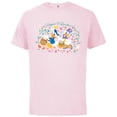 thumbnail image 1 of Disney Donald Duck and Daisy Duck Easter Hoppin’ & Quackin’ - Short Sleeve Cotton T-Shirt for Adults - Customized-Soft Pink, 1 of 5