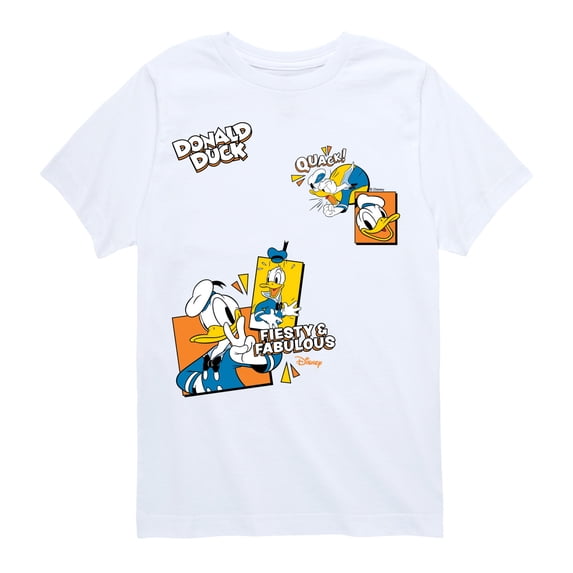 Disney - Donald Faux Hit - Youth Boys Short Sleeve Graphic T-Shirt