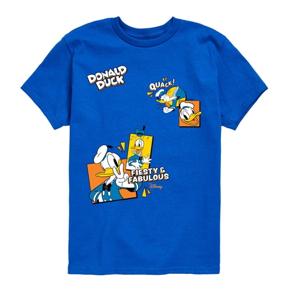 Disney - Donald Faux Hit - Youth Boys Short Sleeve Graphic T-Shirt