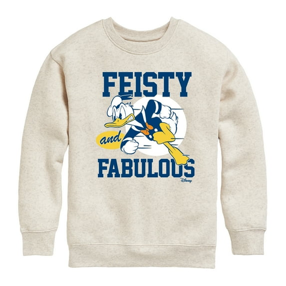 Disney - Donald Feisty And Fabulous - Toddler & Youth Crewneck Fleece Sweatshirt