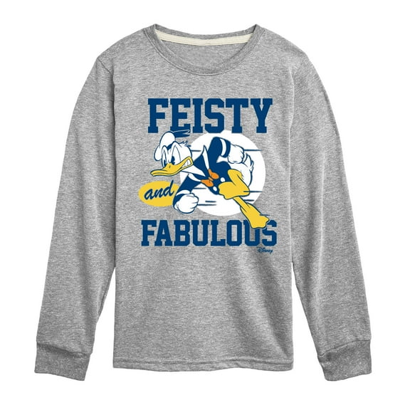 Disney - Donald Feisty And Fabulous - Toddler & Youth Long Sleeve Graphic T-Shirt