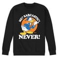 thumbnail image 1 of Disney - Donald Me Sarcastic Never  - Men's Crew Neck Fleece Pullover, 1 of 4