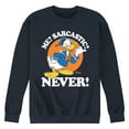 thumbnail image 1 of Disney - Donald Me Sarcastic Never  - Men's Crew Neck Fleece Pullover, 1 of 4