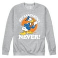 thumbnail image 1 of Disney - Donald Me Sarcastic Never  - Men's Crew Neck Fleece Pullover, 1 of 4