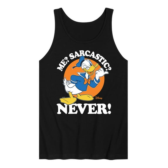 Disney - Donald Me Sarcastic Never - Men's Jersey Tank Top