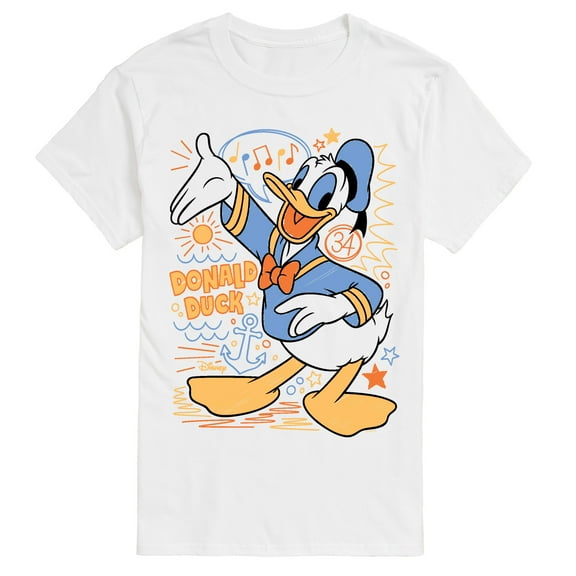 Disney - Donald Scribble  - Men's Short Sleeve Graphic T-Shirt