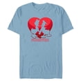 thumbnail image 1 of Disney Donald and Daisy Duck Forever Heart Valentine's Day - Short Sleeve Blended T-Shirt for Adults - Customized-Ocean Blue, 1 of 5