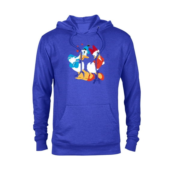Disney Donald and Daisy Sweethearts Valentine’s Day - Pullover Hoodie for Adults – Customized-Royal Heather