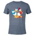 thumbnail image 1 of Disney Donald and Daisy Sweethearts Valentine’s Day - Short Sleeve Blended T-Shirt for Adults – Customized-Navy Heather, 1 of 5