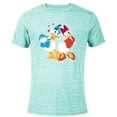 thumbnail image 1 of Disney Donald and Daisy Sweethearts Valentine’s Day - Short Sleeve Blended T-Shirt for Adults – Customized-Ocean Blue, 1 of 5