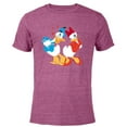 thumbnail image 1 of Disney Donald and Daisy Sweethearts Valentine’s Day - Short Sleeve Blended T-Shirt for Adults – Customized-Purple, 1 of 5