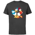 thumbnail image 1 of Disney Donald and Daisy Sweethearts Valentine’s Day - Short Sleeve Cotton T-Shirt for Adults - Customized-Charcoal, 1 of 5