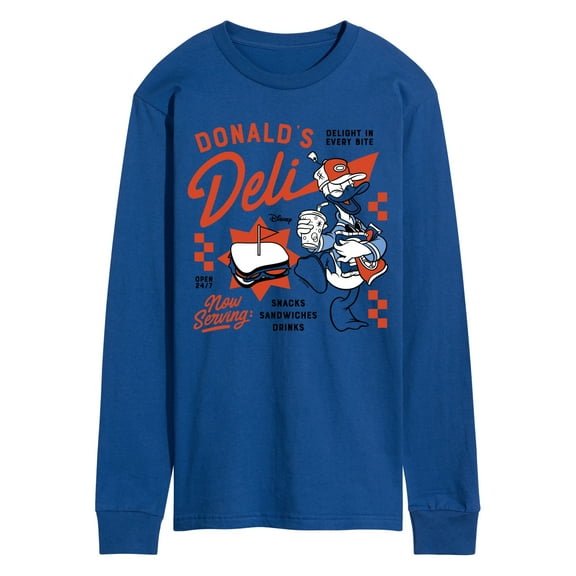 Disney - Donalds Deli - Men's Long Sleeve Graphic T-Shirt