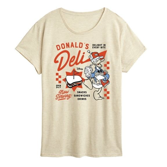 Disney - Donalds Deli - Women's Short Sleeve Graphic T-Shirt