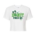 thumbnail image 1 of Disney - Donut Pinch Me - Juniors Cropped Cotton Blend T-Shirt, 1 of 5