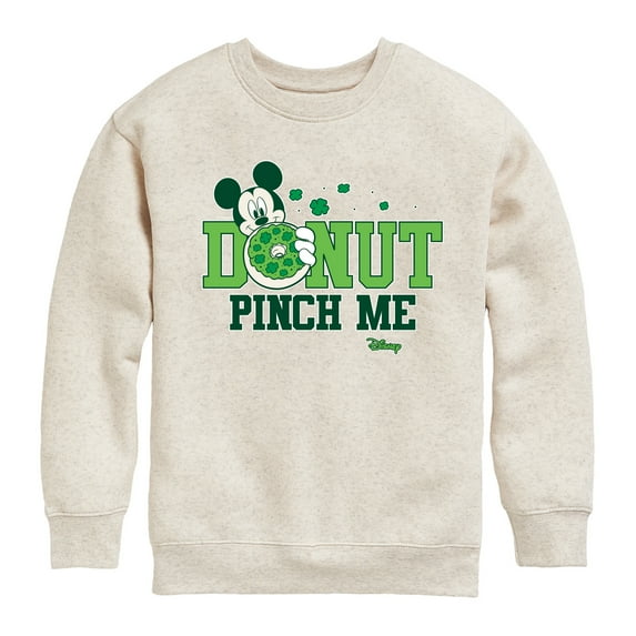 Disney - Donut Pinch Me - Toddler And Youth Crewneck Fleece Sweatshirt