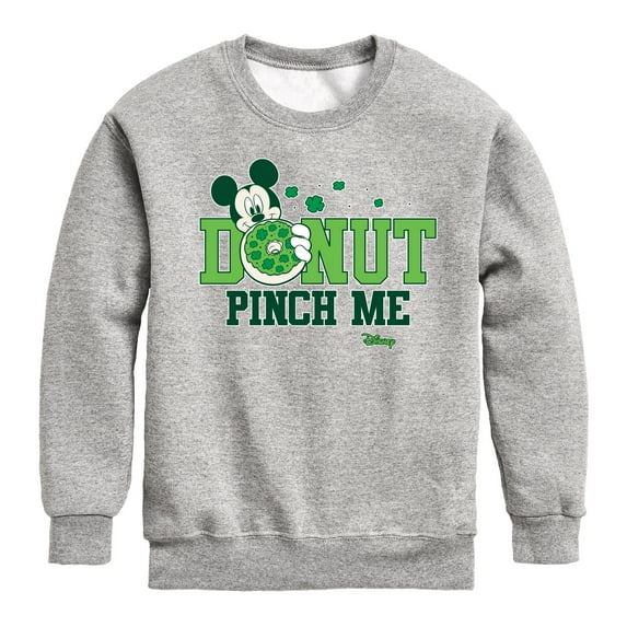 Disney - Donut Pinch Me - Toddler And Youth Crewneck Fleece Sweatshirt