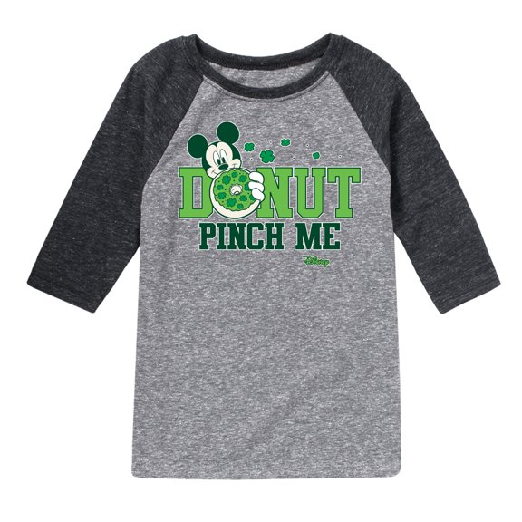 Disney - Donut Pinch Me - Toddler And Youth Raglan Graphic T-Shirt