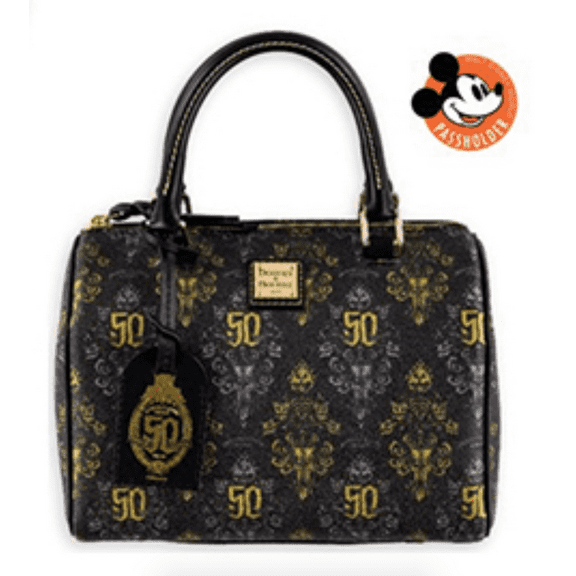 Disney Dooney & Bourke 50th Haunted Mansion Satchel Bag Purse Annual Pass New