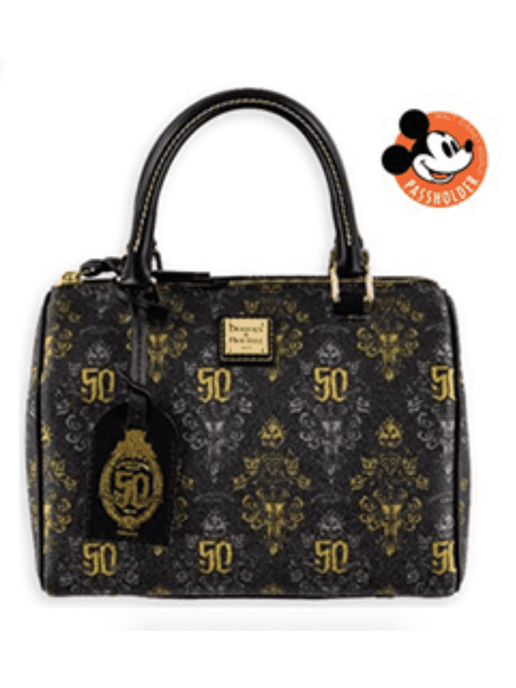 Disney Dooney & Bourke 50th Haunted Mansion Satchel Bag Purse Annual Pass New