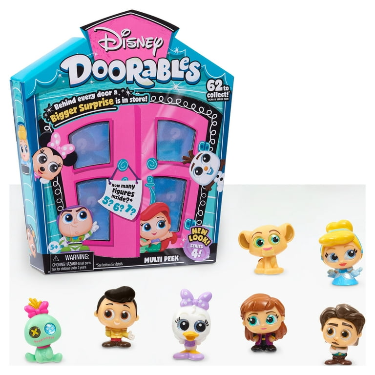 Disney Doorables Multi-Peek Pack Series 4, Collectible Mini Figures, Styles  May Vary, Officially Licensed Kids Toys for Ages 5 Up, Gifts and Presents