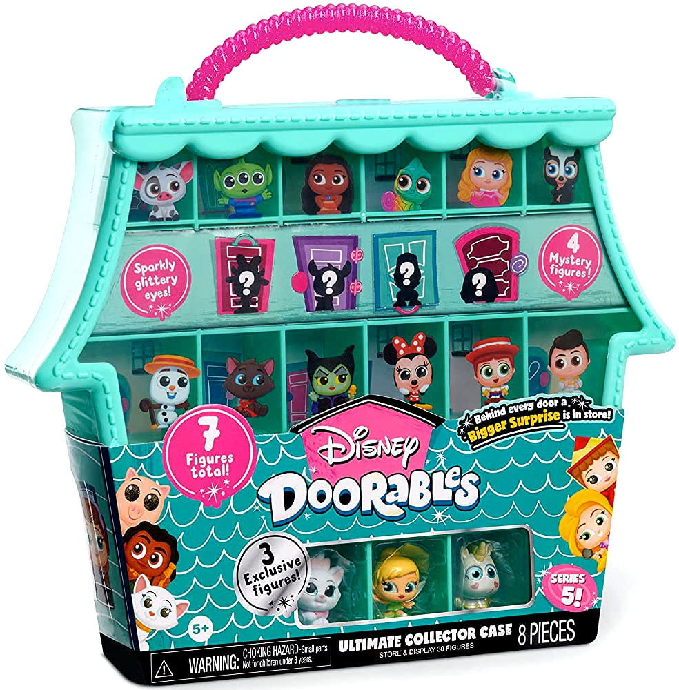 Disney Doorables Ultimate Collector Case (2021 Version, Includes 7 Figures!)