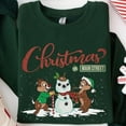 thumbnail image 1 of Disney Double Trouble Chip N Dale Holiday On Main Street Sweatshirt, Disneyland Family Xmas Tee, Chipmunks Xmas, Mickey'S Very Merry Holiday, S-5XL Sweatshirt, 1 of 5