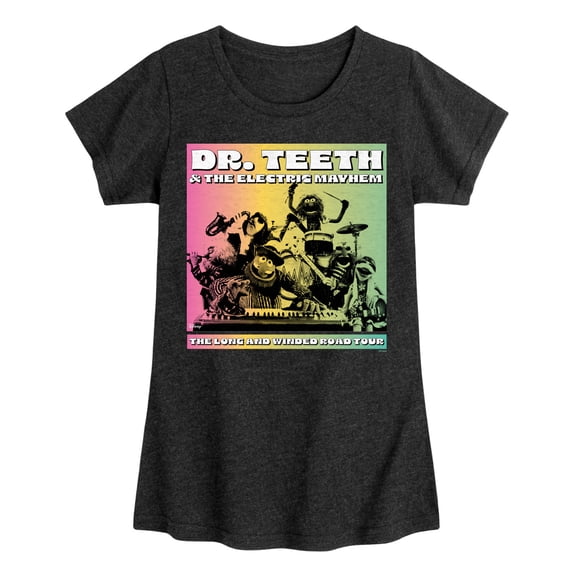 Disney - Dr. Teeth & The Electric Mayhem Tour Girls' Fitted Short Sleeve Graphic T-Shirt