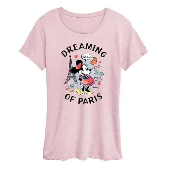Disney - Dreaming In Paris - Women's Short Sleeve Graphic T-Shirt