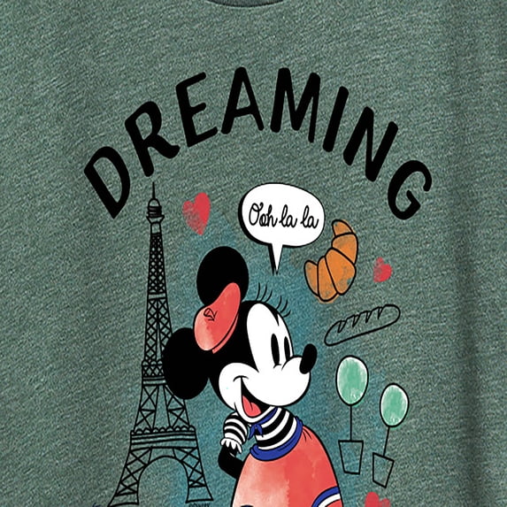 Disney - Dreaming In Paris - Women's Short Sleeve Graphic T-Shirt