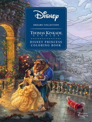 Pre-Owned Disney Dreams Collection Thomas Kinkade Studios Disney Princess Coloring Book (Paperback) 1524865559 9781524865559