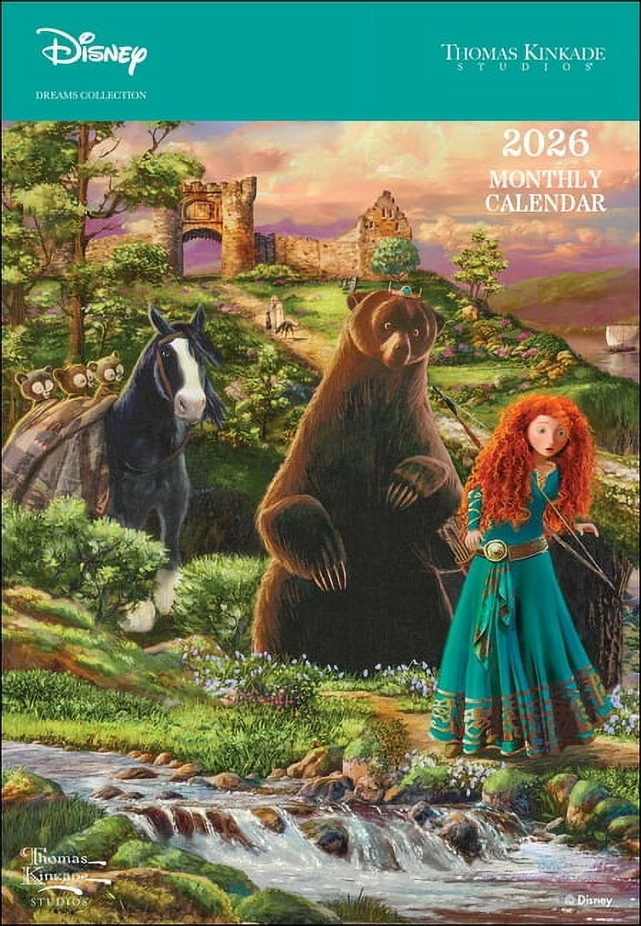Disney Dreams Collection by Thomas Kinkade 2026 Monthly Pocket Planner Calendar, (Paperback)