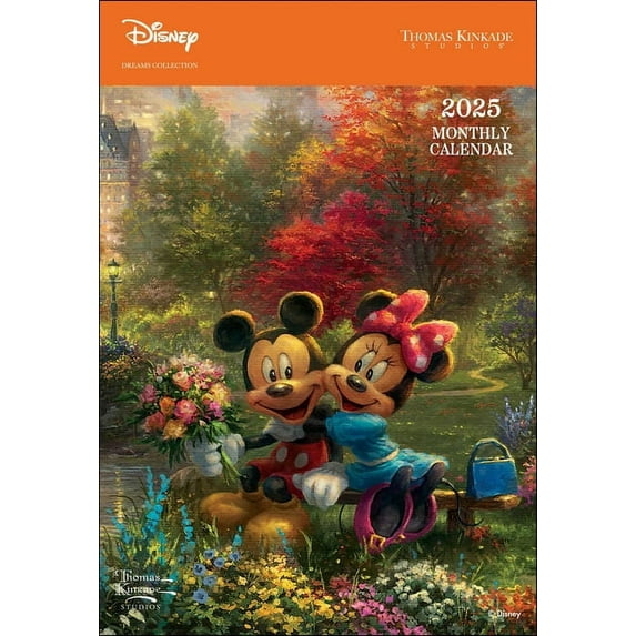 Disney Dreams Collection by Thomas Kinkade Studios: 12-Month 2025 Monthly Pocket, (Paperback)