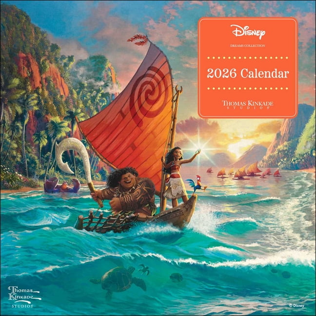 Disney Dreams Collection by Thomas Kinkade Studios 2026 Mini Wall Calendar, (Paperback)