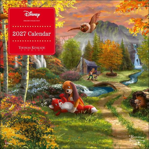 トーマス・キンケード カレンダー Thomas Kinkade ディズニー Amazon.com: Disney Dreams by Thomas Kinkade Studios 17-Month 2025