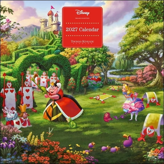 Disney Dreams Collection by Thomas Kinkade Studios 2027 Wall Calendar, (Paperback)