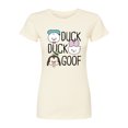 thumbnail image 1 of Disney - Duck Duck Goof - Juniors Fitted Graphic T-Shirt, 1 of 5