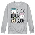 thumbnail image 1 of Disney - Duck Duck Goof - Men's Crew Neck Fleece Pullover, 1 of 4