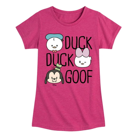 Disney - Duck Duck Goof - Toddler & Youth Girls Short Sleeve Graphic T-Shirt