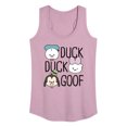 thumbnail image 1 of Disney - Duck Duck Goof - Women's Racerback Tank Top, 1 of 5