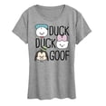 thumbnail image 1 of Disney - Duck Duck Goof - Women's Short Sleeve Graphic T-Shirt, 1 of 4