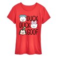 thumbnail image 1 of Disney - Duck Duck Goof - Women's Short Sleeve Graphic T-Shirt, 1 of 1