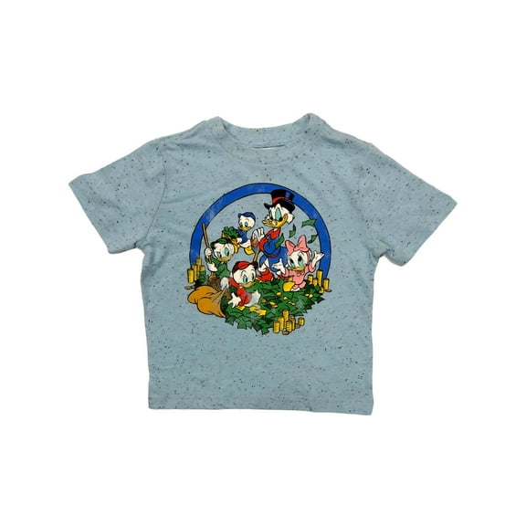 Disney Duck Tails Infant & Toddler Boys Blue Donald & Scrooge T-Shirt Shirt 3T