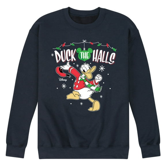 Disney - Duck The Halls - Men's Crew Fleece Sweatshirt Sweatshirt