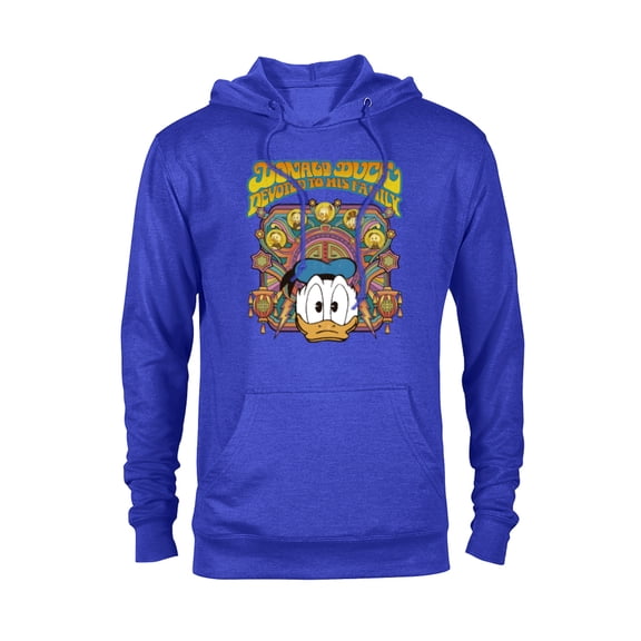 Disney DuckTales Donald Duck Devoted to His Family Retro - Pullover Hoodie for Adults - Customized-Royal Heather