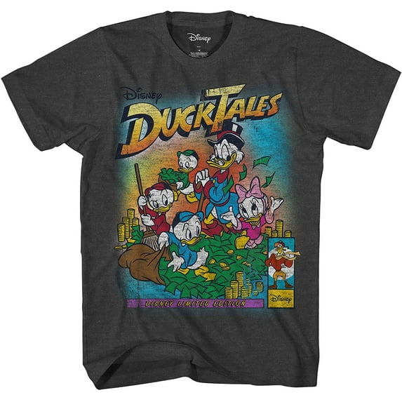 Ducktales Mens Disney Classic Shirt - Scrooge McDuck, Huey, Dewey, and Louie Tee Shirt Graphic T-Shirt