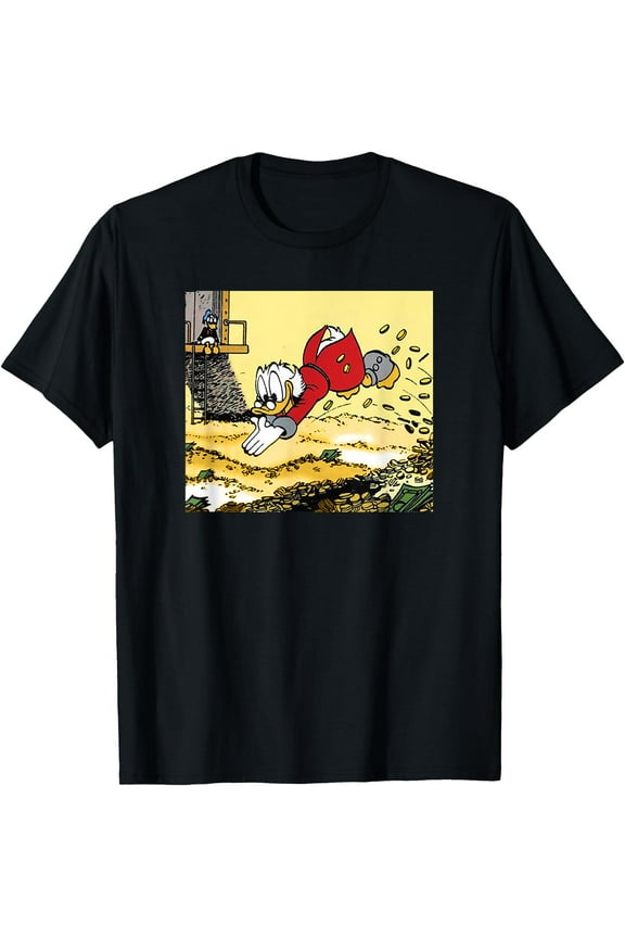Disney DuckTales Scrooge McDuck Swimming In Cash T-Shirt