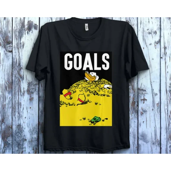 Disney Ducktales Scrooge McDuck Goals Unisex T shirt Adult Shirt 392019